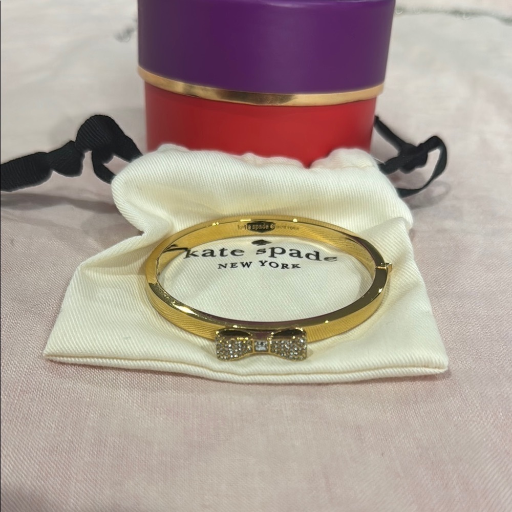 Kate Spade Gold Hinged Bracelet